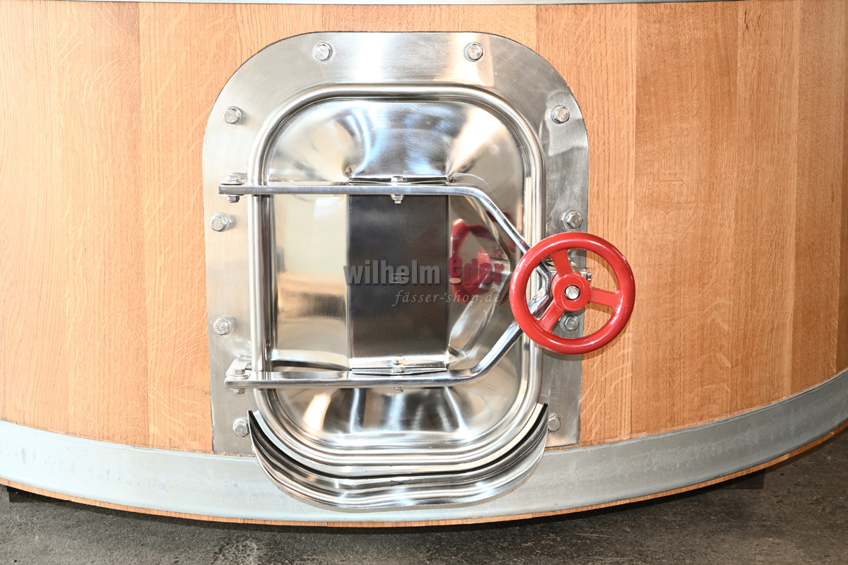 edelstahltuer_eckig_1 Stainless steel door for installation in fermentation vats