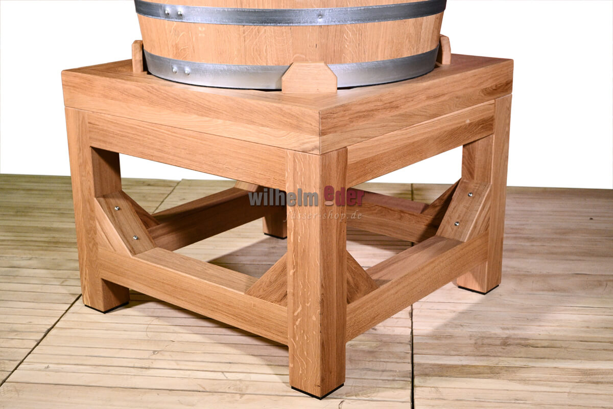 Fassglocke_4nPdr3KHiUD4f6 Wooden Storage Rack for 390 l Barrel Bell